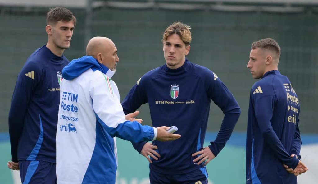 Luciano Spalletti in un allenamento della Nazionale - Foto Lapresse - Interdipendenza.net