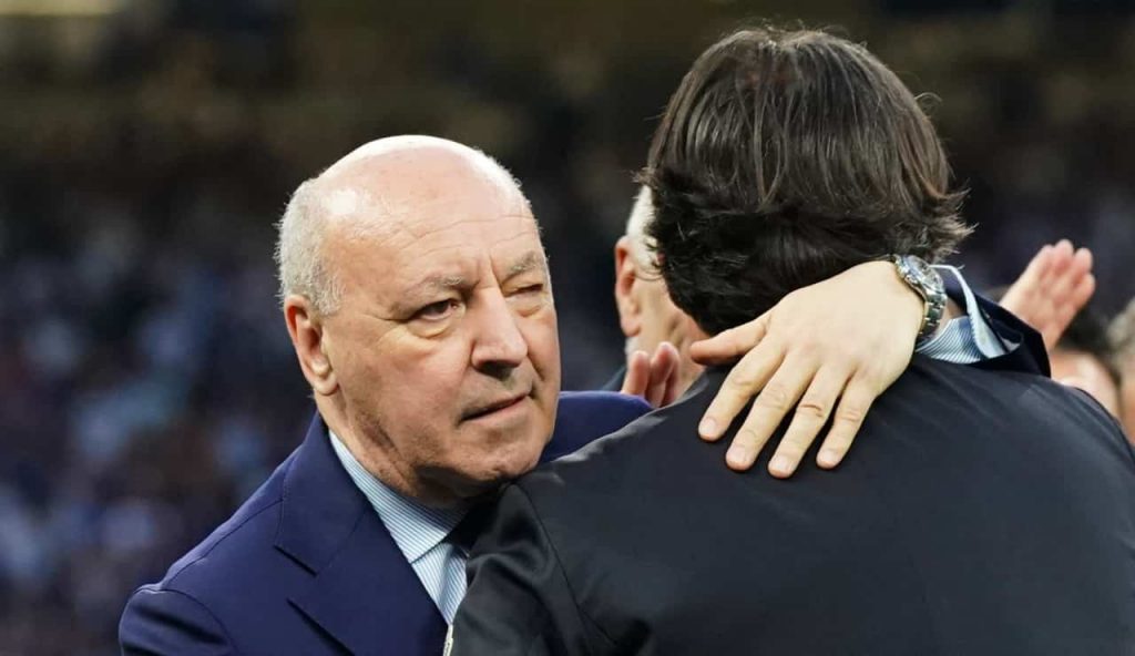 Beppe Marotta e Simone Inzaghi - Foto Lapresse - Interdipendenza.net