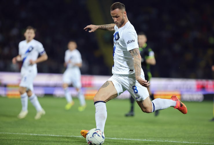 Marko Arnautovic in campo con la maglia dell'Inter - Foto ANSA - Interdipendenza.net