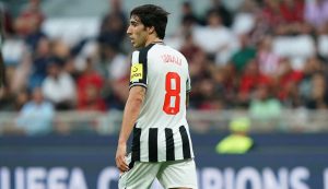 Sandro Tonali con la maglia del Newcastle - Foto Lapresse - Interdipendenza.net