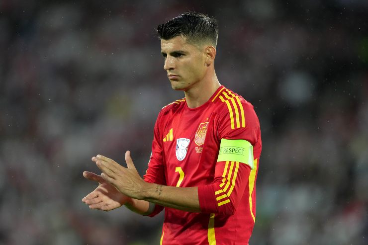 Alvaro Morata in campo con la nazionale della Spagna - foto LaPresse - Interdipendenza.com