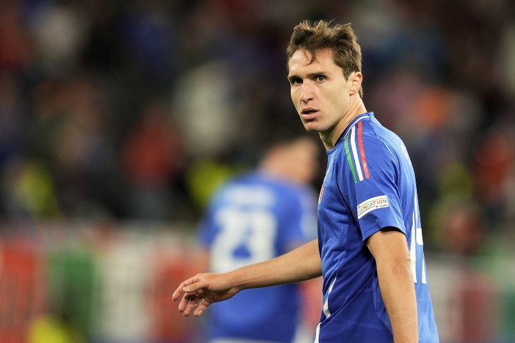 Federico Chiesa con la maglia della Nazionale italiana - foto LaPresse - Interdipendenza.net