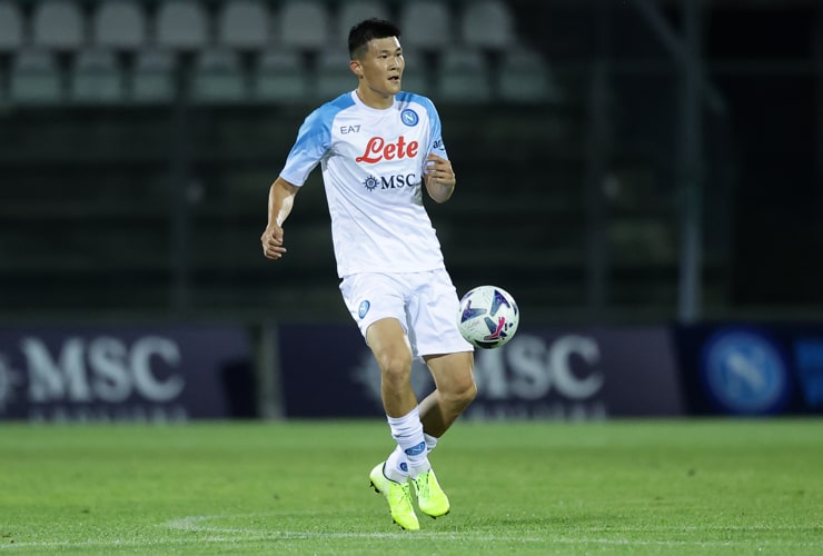 Kim in campo con la maglia del Napoli - Foto Lapresse - Interdipendenza.net