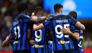 L'Inter festeggia un goal in campionato - Foto Lapresse - Interdipendenza.net