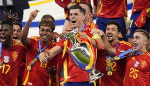 La Spagna festeggia la vittoria dell'Europeo - Foto Lapresse - Interdipendenza.net