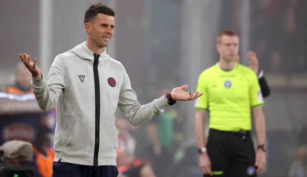 Thiago Motta a bordo campo - Foto Lapresse - Interdipendenza.net