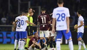 Un infortunio in Serie A, coinvolto l'Inter - Foto Lapresse - Interdipendenza.net