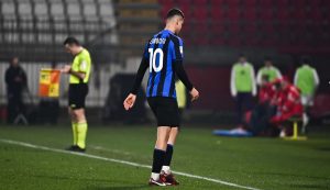 Valentin Carboni con la maglia dell'Inter - Foto Lapresse - Interdipendenza.net