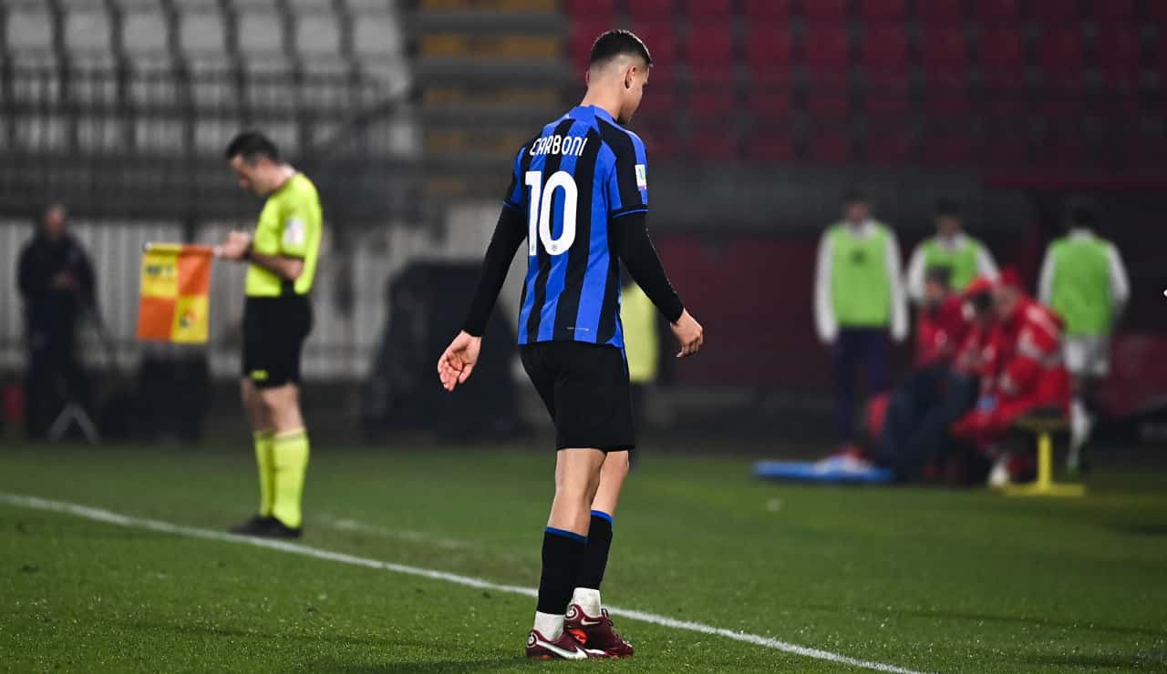 Valentin Carboni con la maglia dell'Inter - Foto Lapresse - Interdipendenza.net