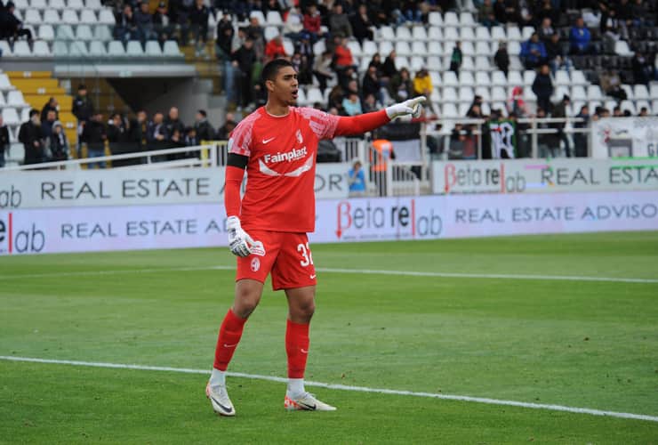 Vasquez in campo con la maglia dell'Ascoli - Foto Lapresse - Interdipendenza.net