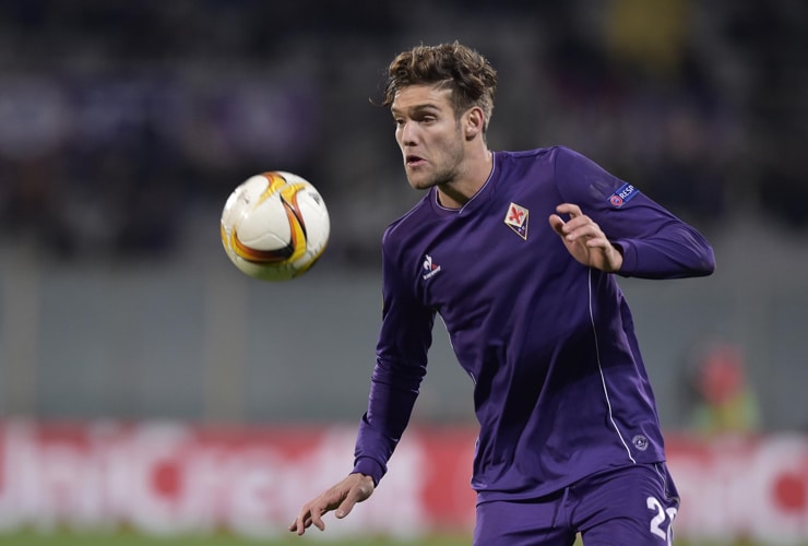 Marcos Alonso in campo con la maglia della Fiorentina - Foto Lapresse - Interdipendenza.net