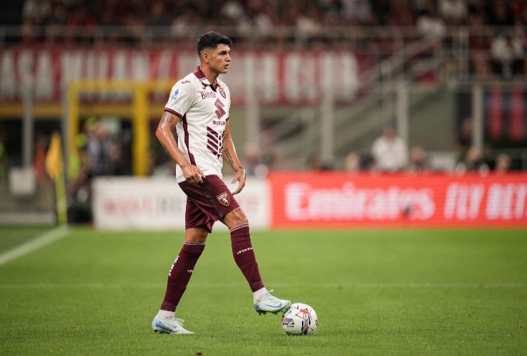 Raoul Bellanova in campo con la maglia del Torino - foto LaPresse - Interdipendenza.net