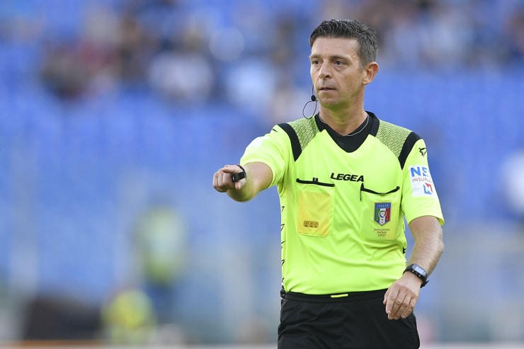 Gianluca Rocchi arbitra una partita di Serie A - Foto Lapresse - Interdipendenza.net