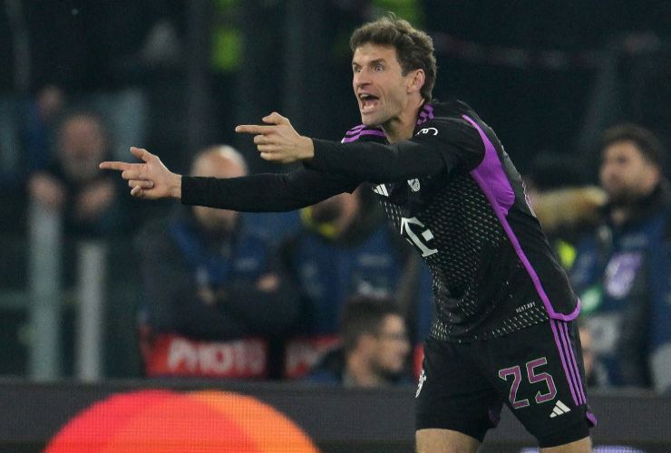 Thomas Muller in campo con la maglia del Bayern Monaco - foto LaPresse - Interdipendenza.net