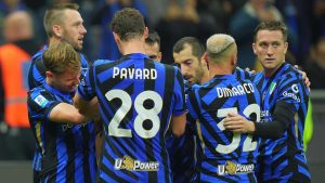 L'Inter in una recente partita - Foto Lapresse - Interdipendenza.net