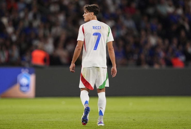 Ricci in campo con la maglia dell'Italia - Foto Lapresse - Interdipendenza.net