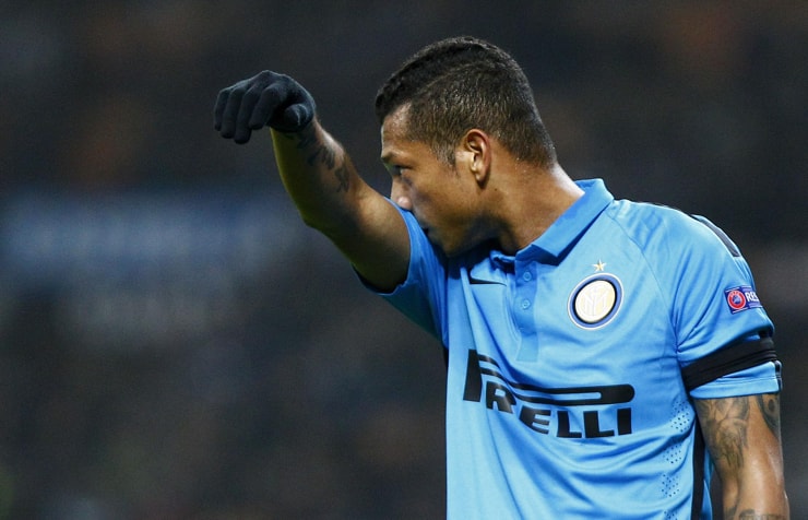 Guarin in campo con la maglia dell'Inter - Foto Lapresse - Interdipendenza.net