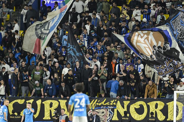 I tifosi dell'Inter a Riyad - Foto Lapresse - Interdipendenza.net