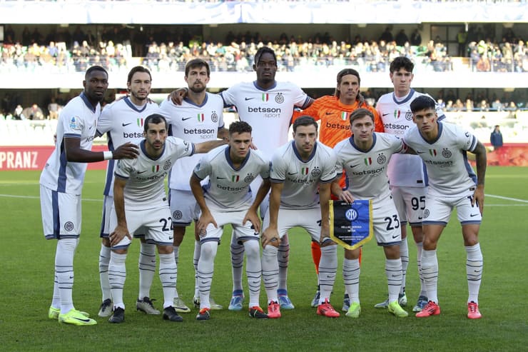 L'Inter in campo in una recente partita - Foto Lapresse - Interdipendenza.net