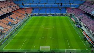 Lo stadio San Siro prima della partita contro la Juventus - Foto Lapresse - Interdipendenza.net