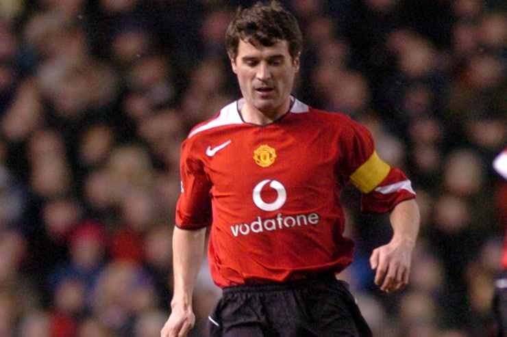 Roy Keane in campo con la maglia del Manchester United - Foto Lapresse - Interdipendenza.net