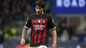 Tonali con la maglia del Milan - Foto Lapresse - Interdipendenza.net