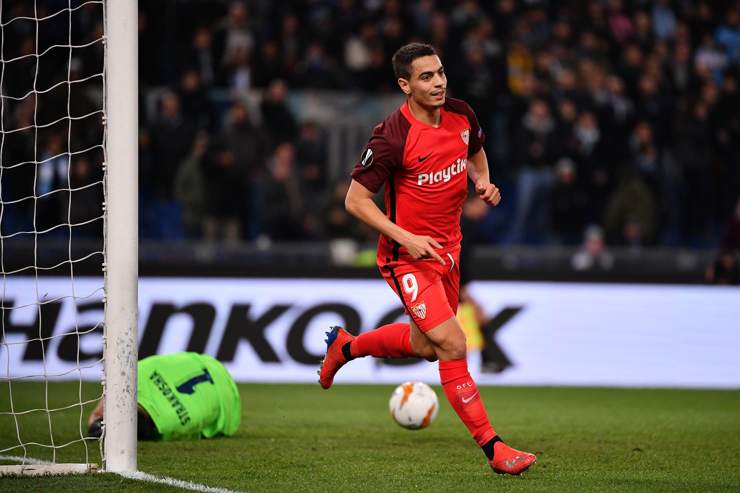 Ben Yedder in campo con la maglia del Siviglia - Foto Lapresse - Interdipendenza.net