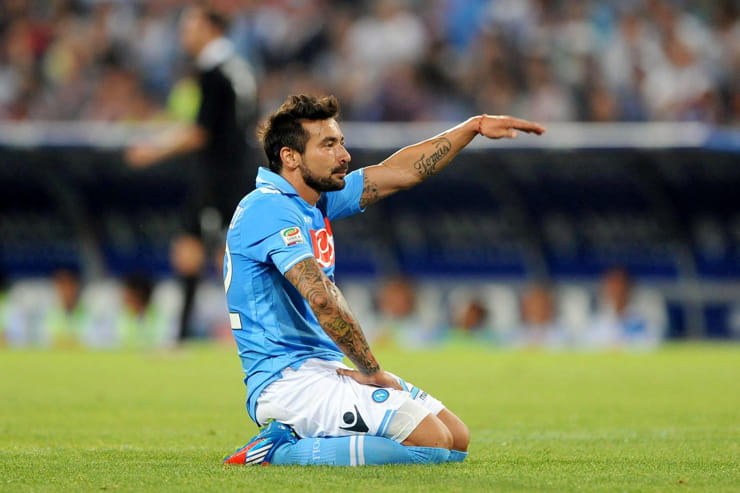 Ezequiel Lavezzi con la maglia del Napoli - Foto Lapresse - Interdipendenza.net