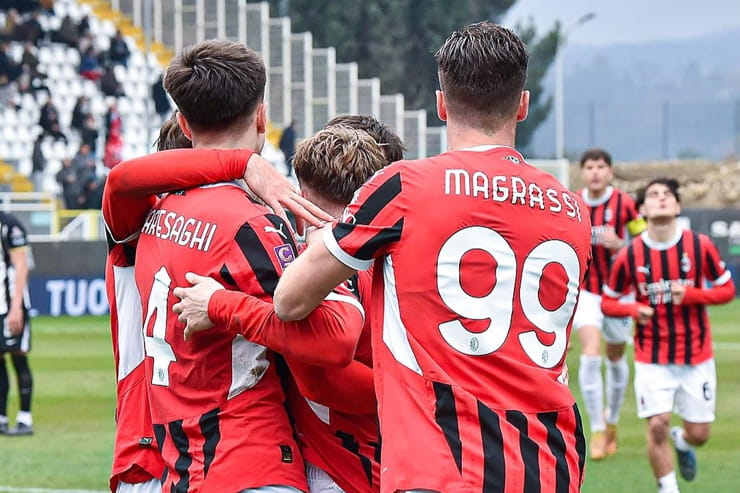 Il Milan Futuro festeggia una rete ad Ascoli - Foto dal profilo Instagram del club - Interdipendenza.net