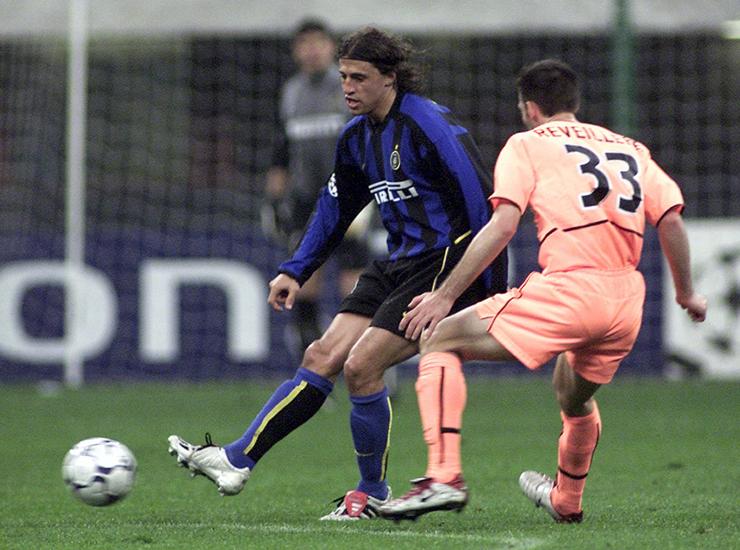 Hernan Crespo in campo con la maglia dell'Inter - Foto Lapresse - Interdipendenza.net