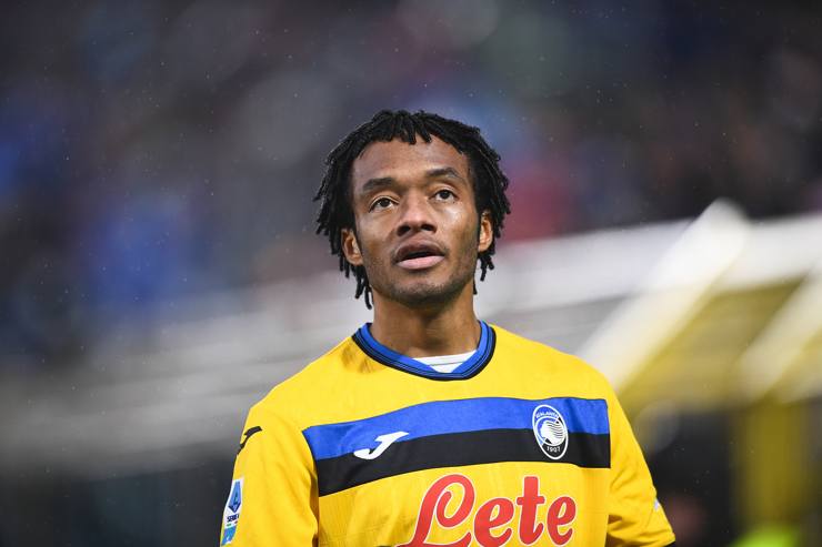 Juan Cuadrado in campo con la maglia dell'Atalanta - Foto Lapresse - Interdipendenza.net