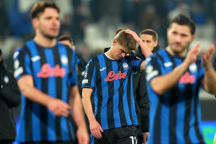 La delusione dei giocatori dell'Atalanta - Foto Lapresse - Interdipendenza.net