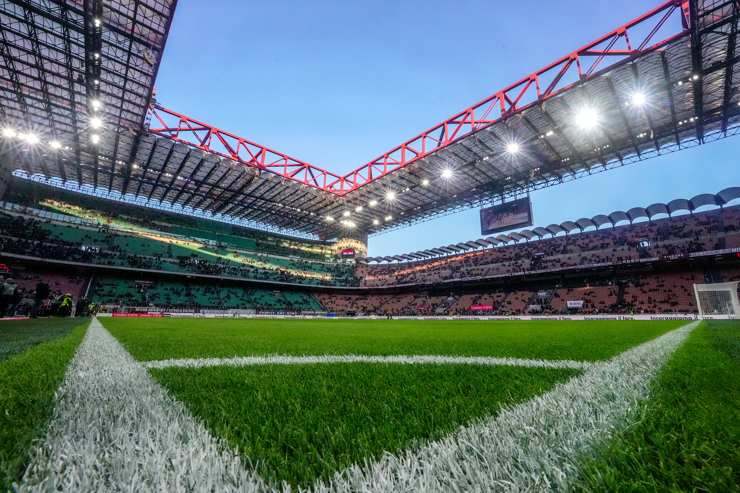 Lo Stadio San Siro prima di una partita - Foto Lapresse - Interdipendenza.net